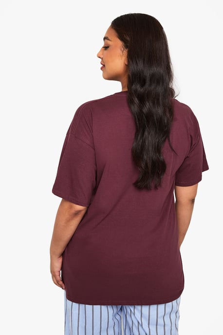 Plus Nevada Red Dahlias Printed T-Shirt - Image 2