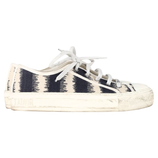 Dior D-Stripes Walk 'N' Dior låga sneakers i flerfärgad kanvas - Image 1