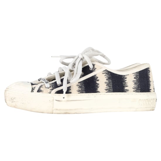 Dior D-Stripes Walk 'N' Dior låga sneakers i flerfärgad kanvas - Image 4