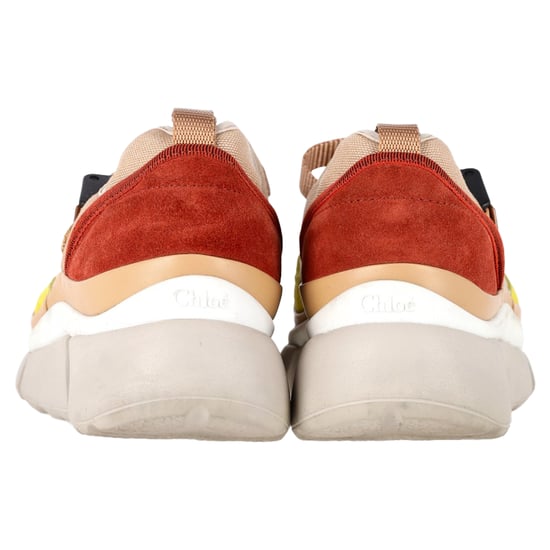 Chloé Sonnie Low-Top Sneakers in Multicolor Mixed Media - Image 5
