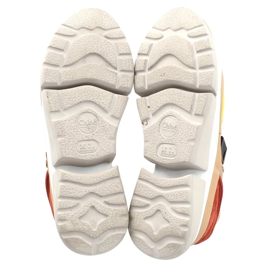 Chloé Sonnie Low-Top Sneakers in Multicolor Mixed Media - Image 6