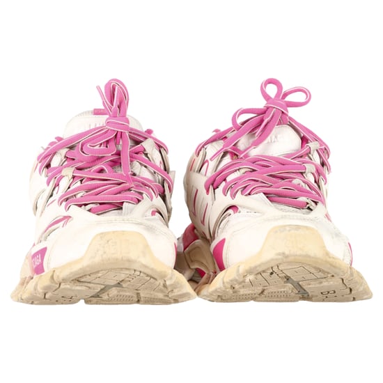 Balenciaga Track Sneakers in Pink and White Polyurethane - Image 2