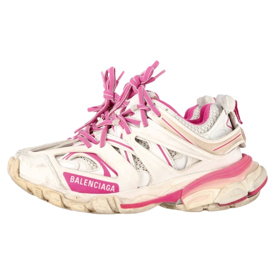 Balenciaga Track Sneakers in Pink and White Polyurethane - Image 4