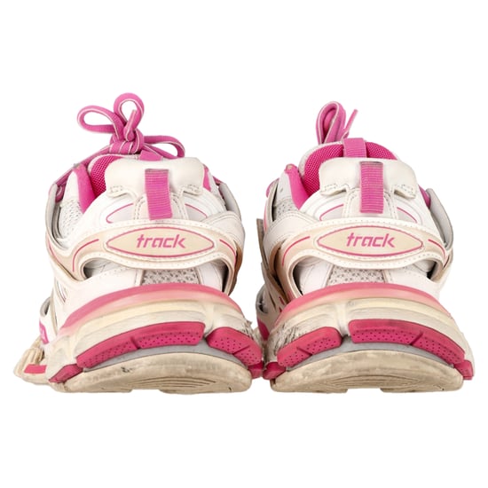 Balenciaga Track Sneakers in Pink and White Polyurethane - Image 5