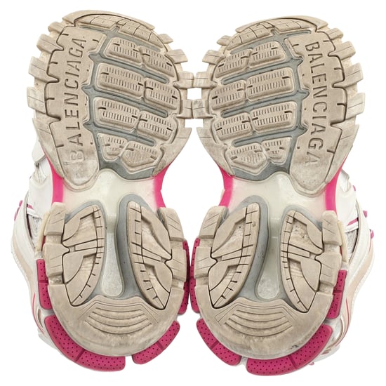 Balenciaga Track Sneakers in Pink and White Polyurethane - Image 6