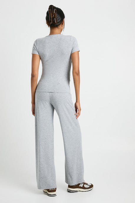 Maternity Soft Rib Wrap Top & Trouser Lounge Set - Image 2