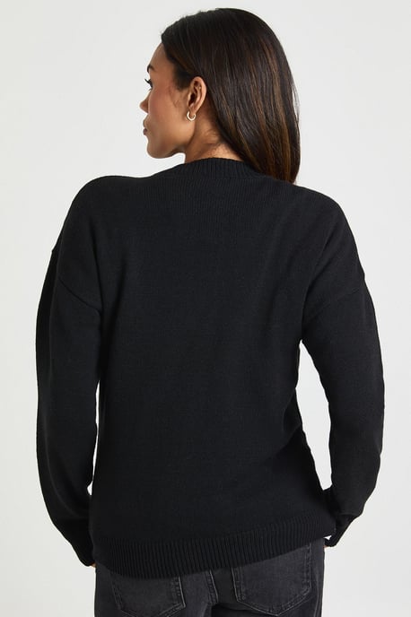 Maternity Gold Button Jumper - Image 2