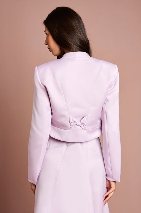 Crop Satin Jacket - Image 3