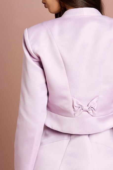 Crop Satin Jacket - Image 4