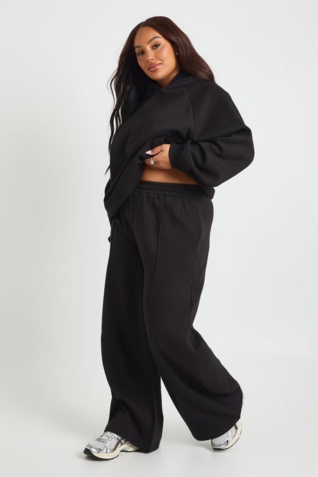 Plus Core Basic Pintuck Detail Straight Leg Jogger - Image 1
