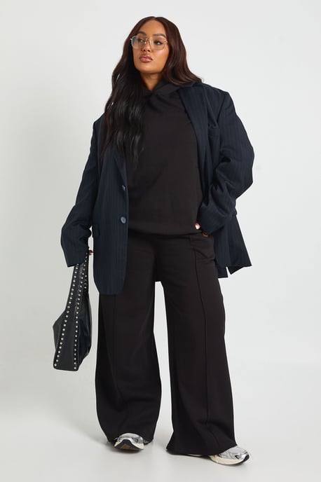 Plus Core Basic Pintuck Detail Straight Leg Jogger - Image 3