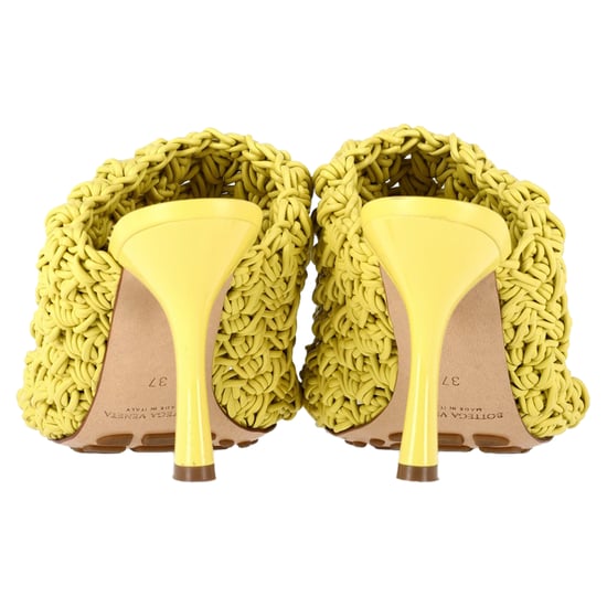Bottega Veneta muiltjes met gehaakte hak in geel nappaleer - Image 5