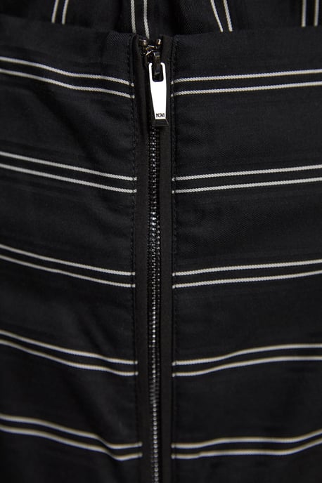 Bold Stripe Cotton Woven Prom Skirt - Image 3