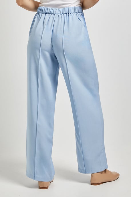 Elastic Waist Straight Leg Trouser - Image 3
