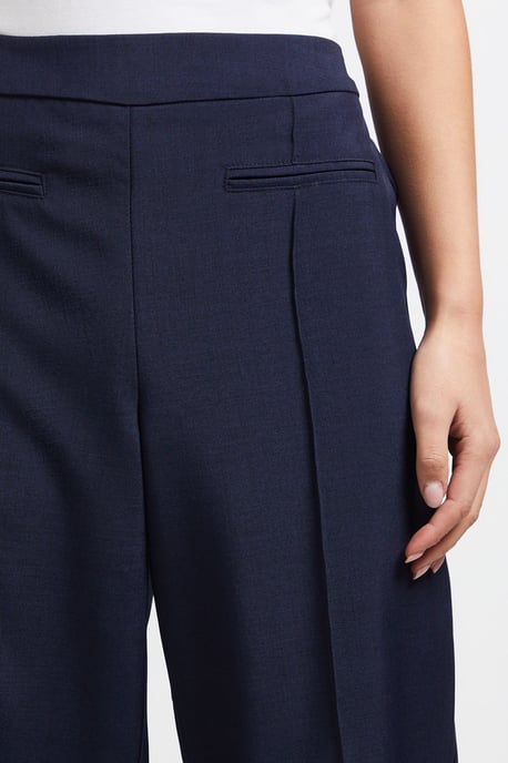 Petite Elastic Waist Straight Leg Trouser - Image 4