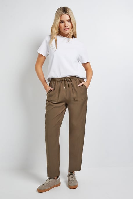 Pull On Barrel Leg Trouser - Image 4