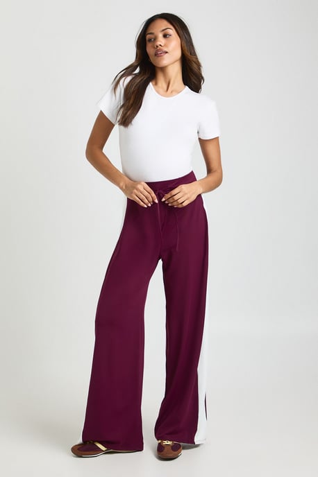 Maternity Side Stripe Wide Leg Trouser - Image 3