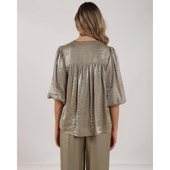 Nukus Nks02231 350 lilly blouse shiny army - Image 2