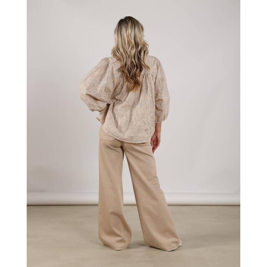 Nukus Nks02208 9 lynn blouse embroidery sand - Image 3