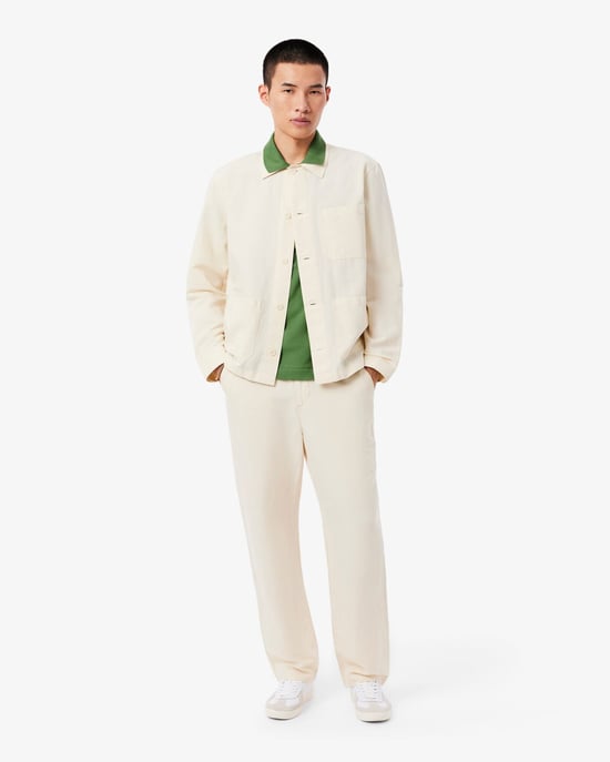 L.12.12 Classic Fit Polo Shirt in Sage Green - Image 6