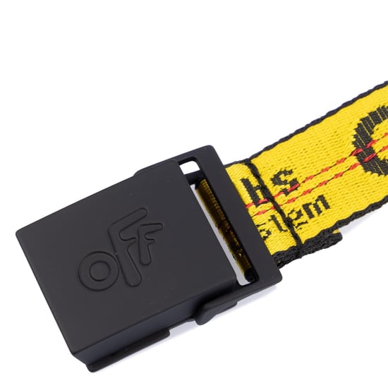Off White Industrial Logo Band Belt in Yellow - Image 2