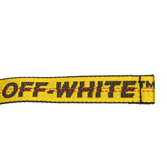 Off White Industrial Logo Band Belt in Yellow - Image 4