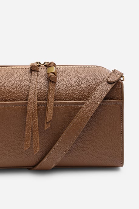 Where's That From Womens 'Dune' Faux Leather Structured Mini Shoulder Bag - Image 3