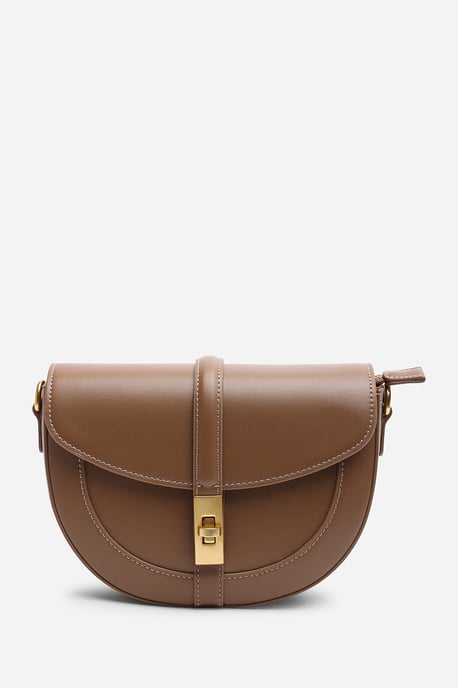 Where's That From Womens 'Breeze' Faux Leather Shoulder Bag With Gold Lock Detail - Image 2