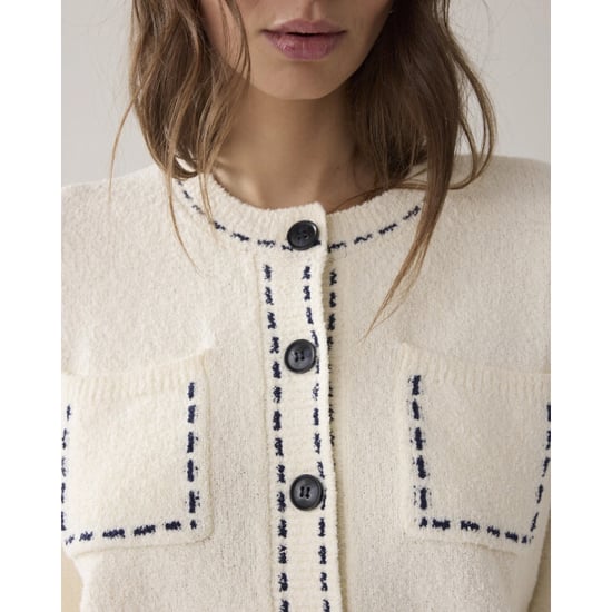 Summum 7s7995-70072 122 cardigan frisee knit ivory - Image 3