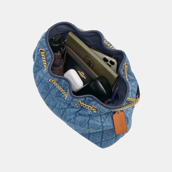 Evelyn Shoulder Bag In Regenerative Cotton With Quilting - Image 3