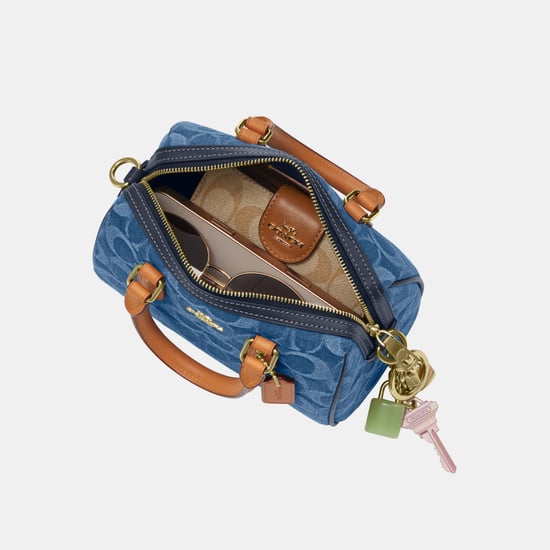 Mini Rowan Crossbody Bag In Signature Denim