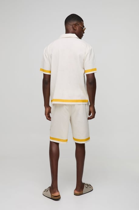 Oversized Paradise Linen Blend Shirt & Short Set - Image 2