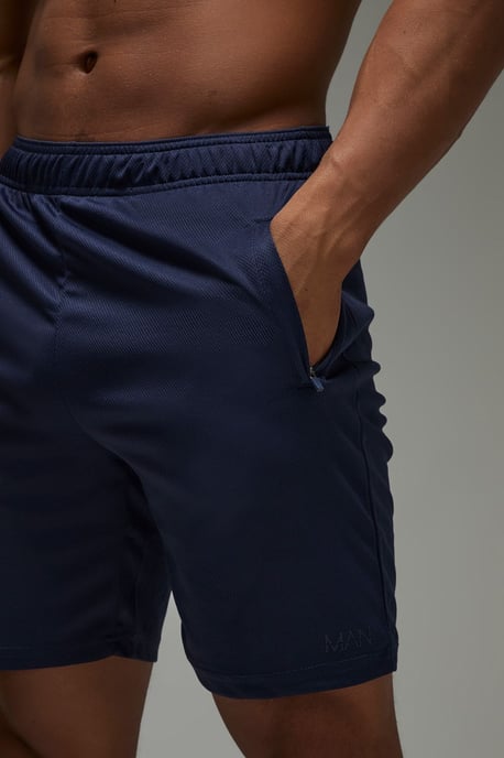 Man Active Zip Pockets Stretch 7inch Gym Short - Image 3