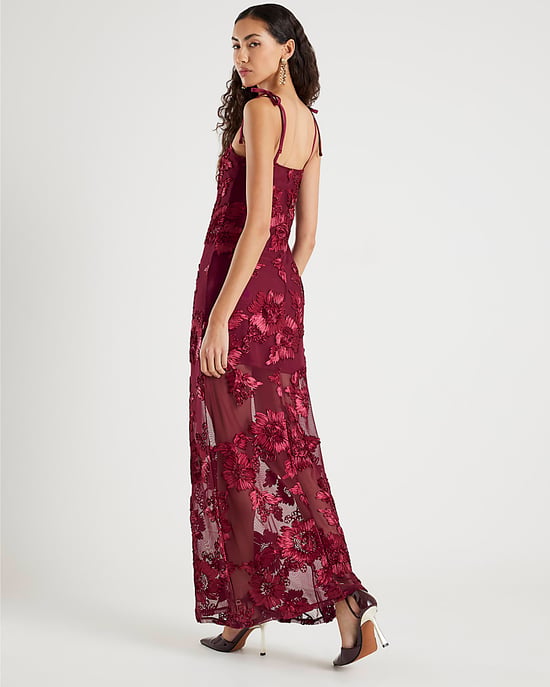 River Island Womens Maxi Dress Red Sleeveless Cornelli - Image 2