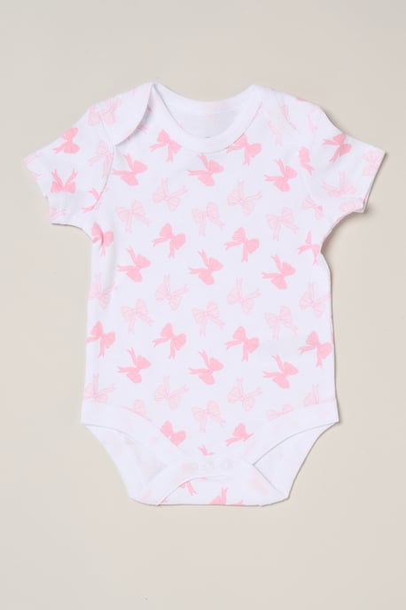 5-Piece Bow Print All in One Baby Gift Set - Image 3