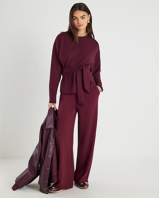 River Island Womens Top Red Premium Long Sleeve Tie Front - Image 4