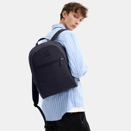 Theo Backpack In Signature Jacquard - Image 4
