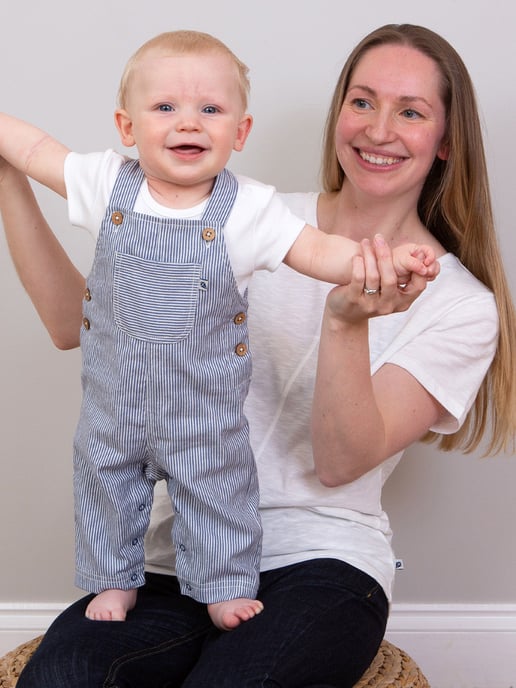 Kite Clothing Ticking Dungarees - Image 3
