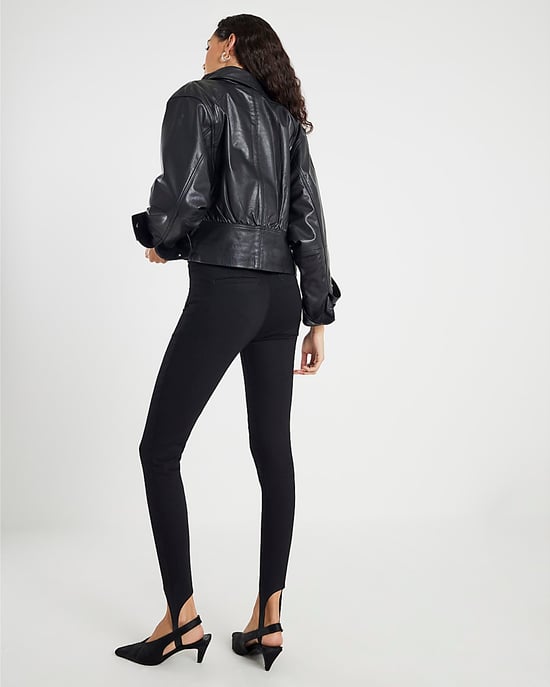 River Island Womens Skinny Jeans Black High Rise Stirrup - Image 3