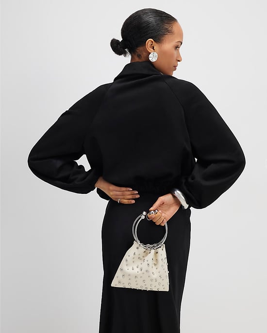 River Island Womens Bomber Jacket Black Faux Suede - Image 3