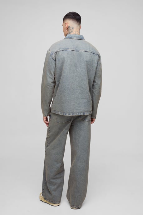 Tall Pleated Baggy Jeans - Image 2
