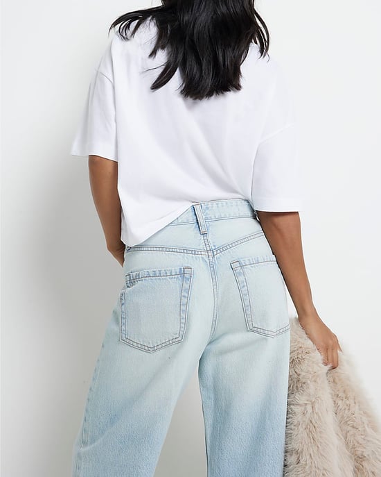 River Island Womens Straight Jeans Petite High Waisted Relaxed - Image 2