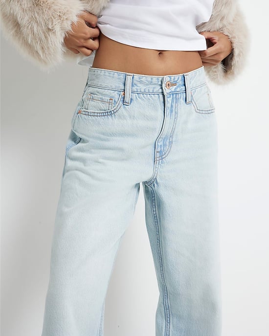 River Island Womens Straight Jeans Petite High Waisted Relaxed - Image 5