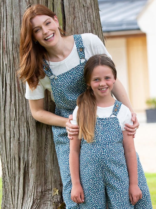 Kite Clothing Rempstone Twill Dungarees Dinky Ditsy - Image 5