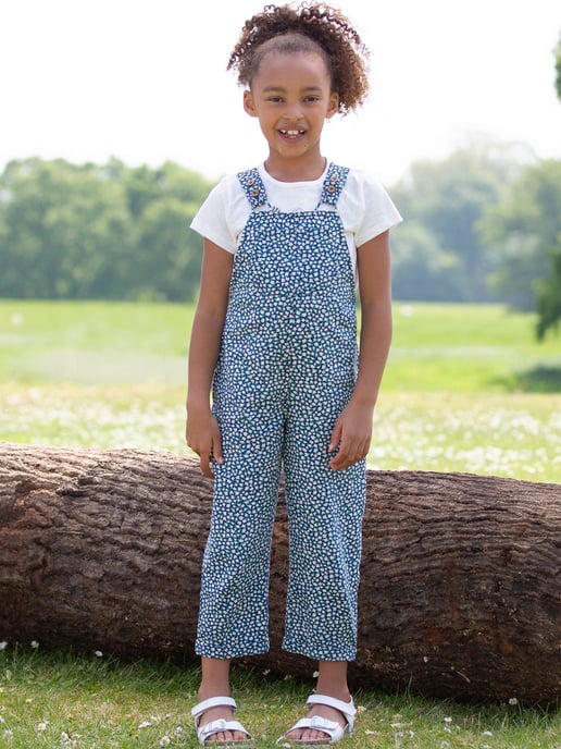 Kite Clothing Dinky Ditsy Dungarees Navy - Image 2