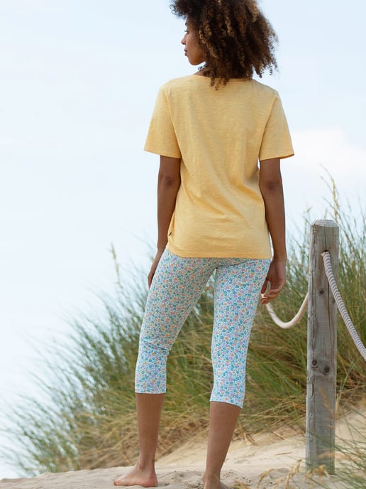 Kite Clothing Holt Cropped Jersey Leggings Meadow Ditsy Soft - Image 4