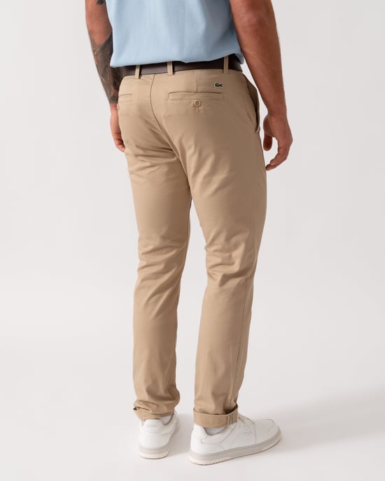 Slim Fit Chinos in Tan - Image 2