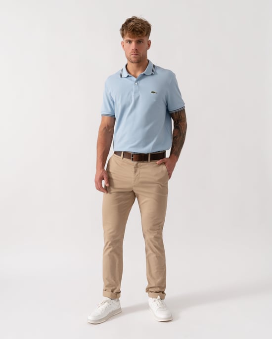 Slim Fit Chinos in Tan - Image 3