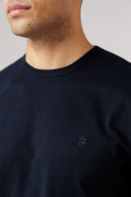 Navy Cotton T-Shirt And Shorts Co Ord Set - Image 4