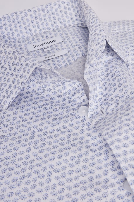 Slim Fit Dandelion Print Shirt - Image 2
